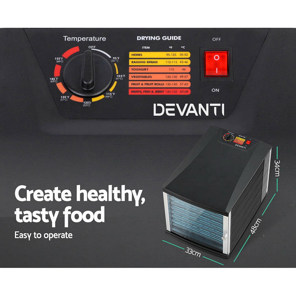 Devanti Commercial Food Dehydrator with 10 Trays