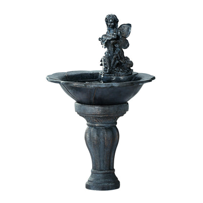 Gardeon Water Fountain Features Solar with LED Lights Outdoor Cascading Angel