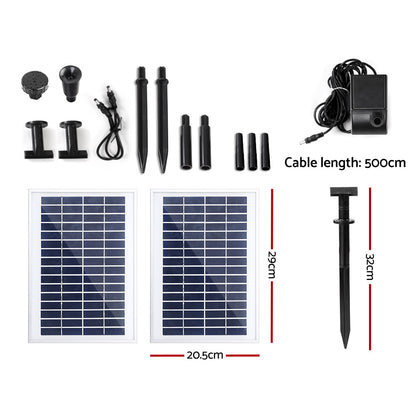 Gardeon Solar Pond Pump Water Fountain Filter Kit Outdoor Submersible Panel