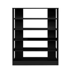 Artiss Shoe Cabinet Shoes Organiser Storage Rack 30 Pairs Black Shelf Wooden