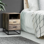 Artiss Bedside Tables Drawers Side Table Nightstand Storage Cabinet Unit Wood