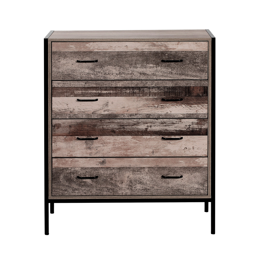 Artiss Chest of Drawers Tallboy Dresser Storage Cabinet Industrial Rustic