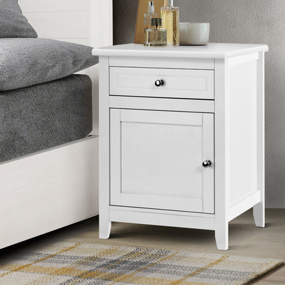 Artiss Bedside Tables Big Storage Drawers Cabinet Nightstand Lamp Chest White