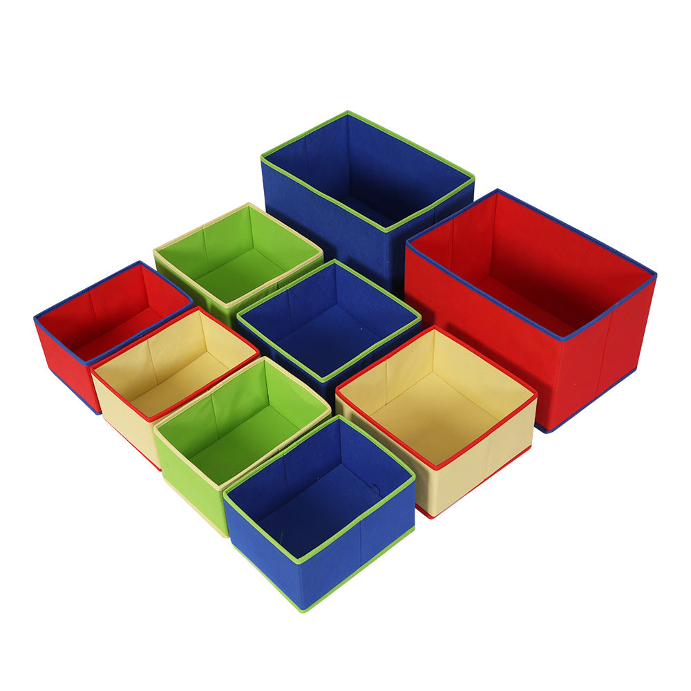 Keezi Kids Toy Box 9 Bins Storage Children Room Organiser Cabinet Display 3 Tier