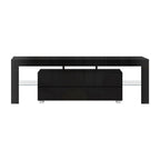 Artiss TV Cabinet Entertainment Unit Stand RGB LED Gloss Furniture 160cm Black