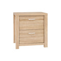 Artiss Bedside Table Lamp Side Tables Drawers Nightstand Unit Beige Wood