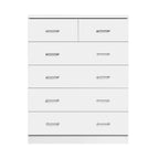 Artiss Tallboy Dresser Table 6 Chest of Drawers Cabinet Bedroom Storage White