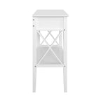 Artiss Console Table Hall Side Entry 2 Drawers Display White Desk Furniture