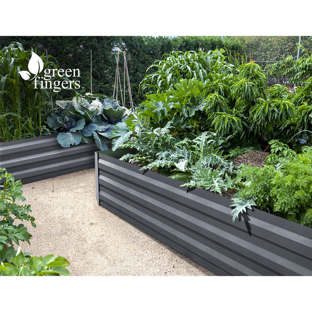 Greenfingers Garden Bed 2PCS 210X90X30cm  Galvanised Steel Raised Planter