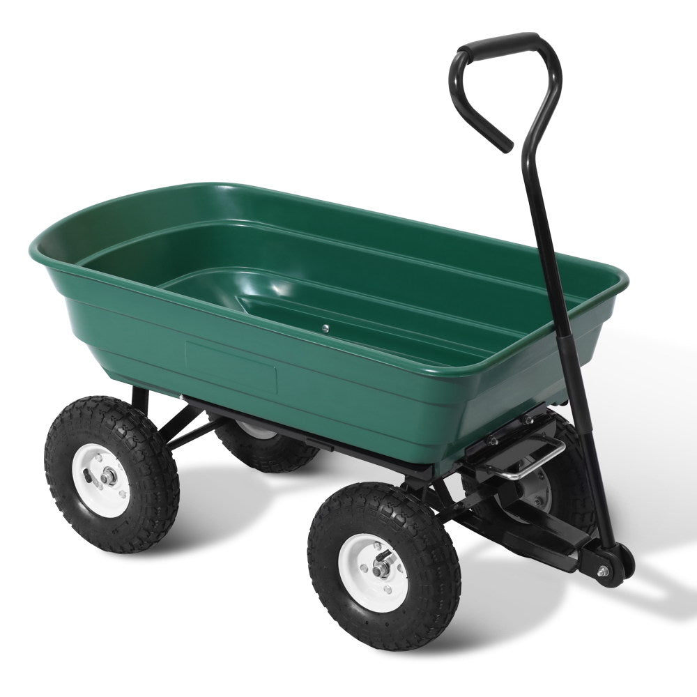 Gardeon 75L Garden Dump Cart - Green