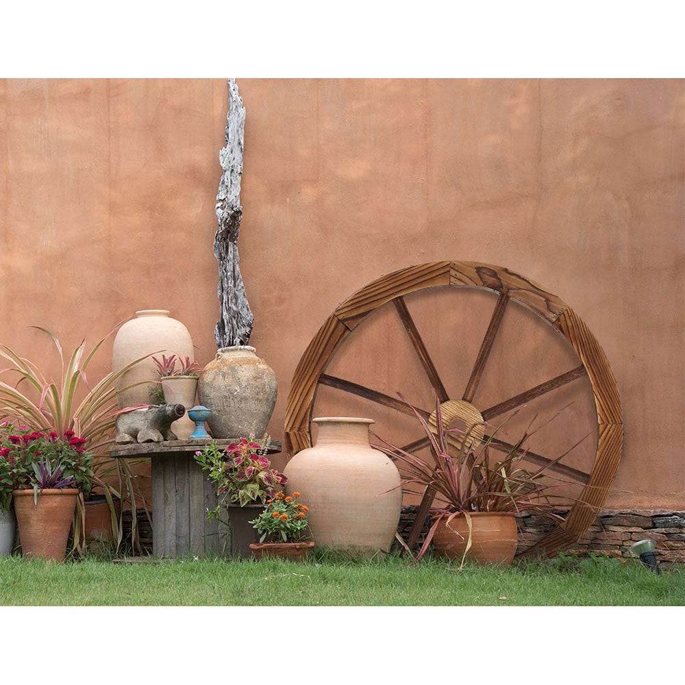 Gardeon Wooden Wagon Wheel X2