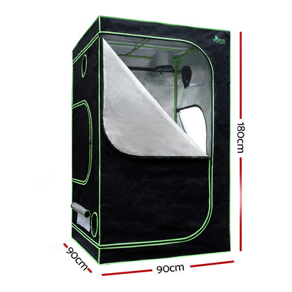 Greenfingers Grow Tent Kits 1680D Oxford 0.9MX0.9MX1.8M Hydroponics Grow System
