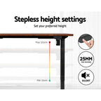 Artiss Electric Standing Desk Motorised Adjustable Sit Stand Desks Black Brown