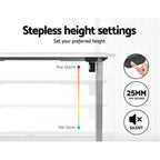 Artiss Electric Standing Desk Motorised Adjustable Sit Stand Desks Grey White