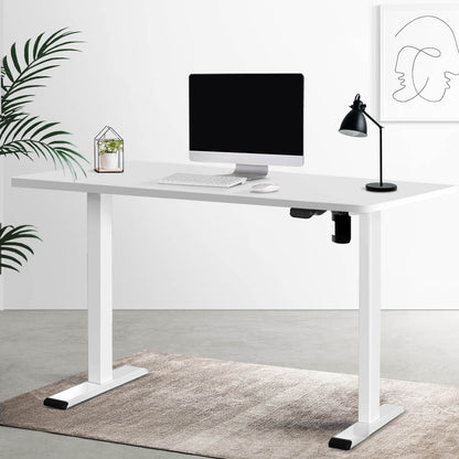 Artiss Electric Standing Desk Motorised Adjustable Sit Stand Desks White