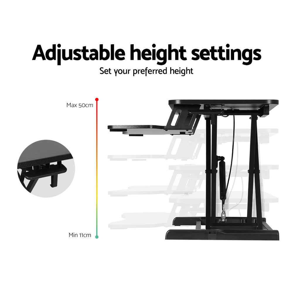 Artiss Standing Desk Riser Height Adjustable Sit Stand Computer Laptop Desktop