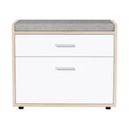 Artiss Shoe Cabinet Bench Shoes Storage Organiser Rack Fabric Seat Wooden Cupboard Up to 8 pairs