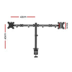 Artiss Monitor Arm Mount Dual 32" Black
