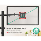 Artiss Monitor Arm Stand Laptop Tray Display Desk Mount Bracket Screen Holder