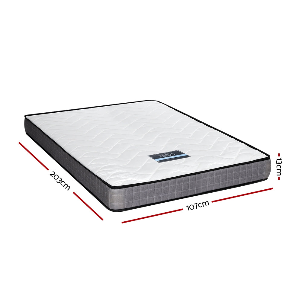 Giselle Mattress Medium Firm Mattresses Tight Top Bed Bonnel Spring 13cm KS