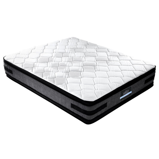 Giselle Bedding Luna Euro Top Cool Gel Pocket Spring Mattress 36cm Thick Queen