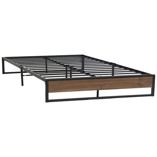 Artiss Metal Bed Frame Queen Size Mattress Base Platform Foundation Wooden OSLO