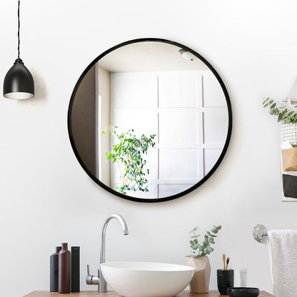 Embellir Round Wall Mirror 50cm Makeup Bathroom Mirror Frameless