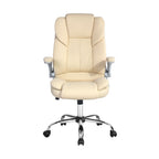 Artiss Kea Executive Office Chair Leather Beige