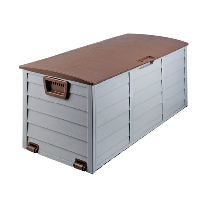 Gardeon 290L Outdoor Storage Box - Brown