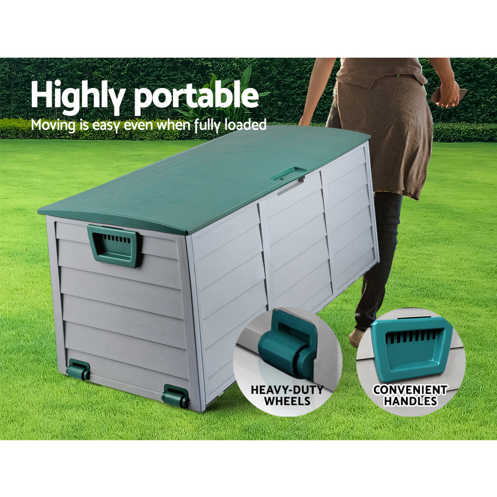 Gardeon 290L Outdoor Storage Box - Green