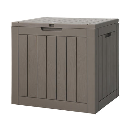 Gardeon Outdoor Storage Box 118L Container Lockable Indoor Garden Toy Tool Shed Grey