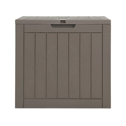 Gardeon Outdoor Storage Box 118L Container Lockable Indoor Garden Toy Tool Shed Grey