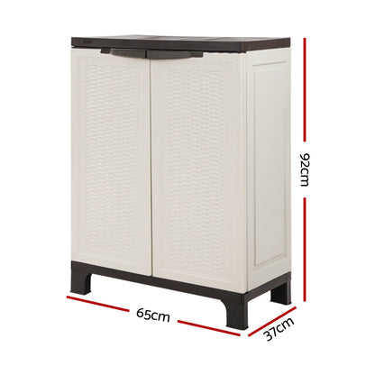 Gardeon Outdoor Storage Cabinet Cupboard Lockable Garage 92cm