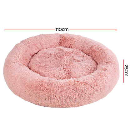 i.Pet Dog Bed Pet Bed Cat Extra Large 110cm Pink