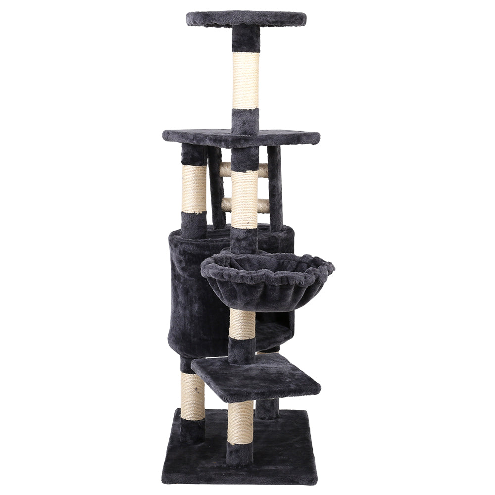 i.Pet Cat Tree 120cm Trees Scratching Post Scratcher Tower Condo House Furniture Wood Multi Level