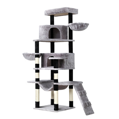 i.Pet Cat Tree Tower Scratching Post Scratcher Wood Condo House Play Bed 161cm