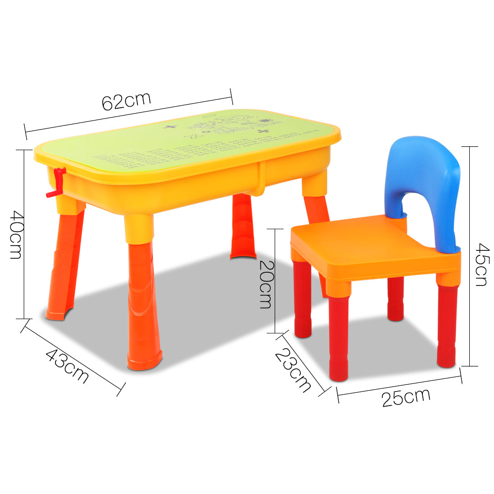 Keezi Kids Table &amp; Chair Sandpit Set