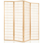 Artiss Room Divider Screen Wood Timber Dividers Fold Stand Wide Beige 6 Panel