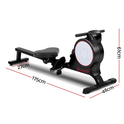 Everfit Magnetic Rowing Exercise Machine Rower Resistance Cardio Fitness Gym