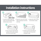 Artiss Sofa Cover Elastic Stretchable Couch Covers Grey 4 Seater