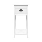 Artiss Bedside Table Nightstand Drawer Storage Cabinet Lamp Side Shelf White