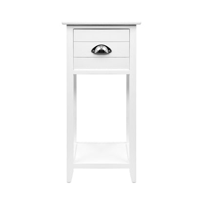 Artiss Bedside Table Nightstand Drawer Storage Cabinet Lamp Side Shelf White