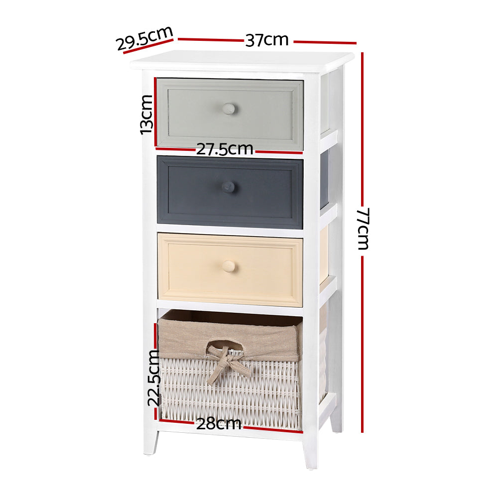 Artiss Bedroom Storage Cabinet - White