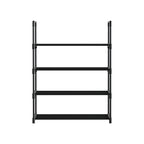 Artiss Shoe Rack Stackable Shelves 4 Tiers 55cm Shoes Storage Stand Black