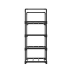 Artiss Shoe Rack Stackable Shelves 4 Tiers 55cm Shoes Storage Stand Black