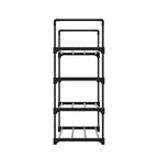 Artiss Shoe Rack Stackable 4 Tiers 80cm Shoes Shelves Storage Stand Black