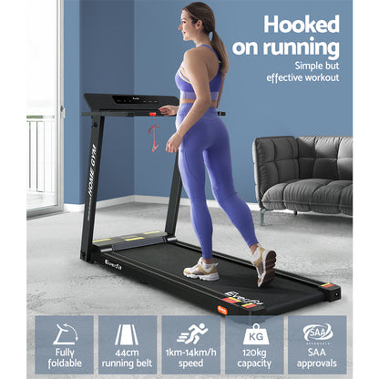 Everfit Treadmill Electric Fully Foldable Home Gym Exercise Fitness Black