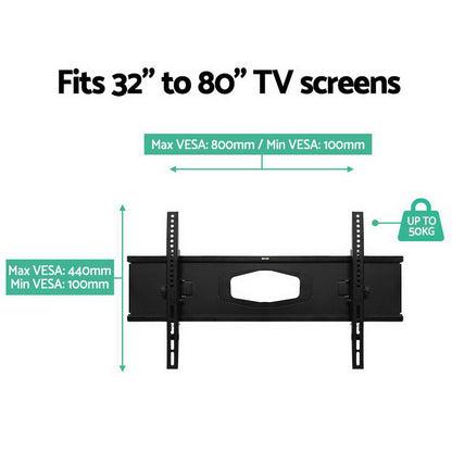 Artiss TV Wall Mount Bracket Tilt Swivel Full Motion Flat Slim LED LCD 32 inch to 80 inch