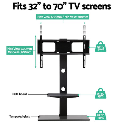 Artiss Floor TV Stand with Bracket Shelf Mount