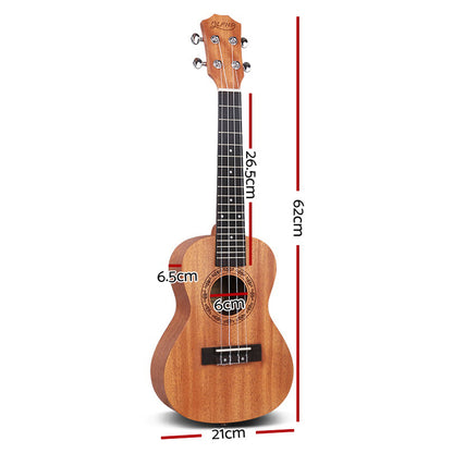 ALPHA 23 Inch Concert Ukulele Mahogany Ukeleles Uke Hawaii Guitar